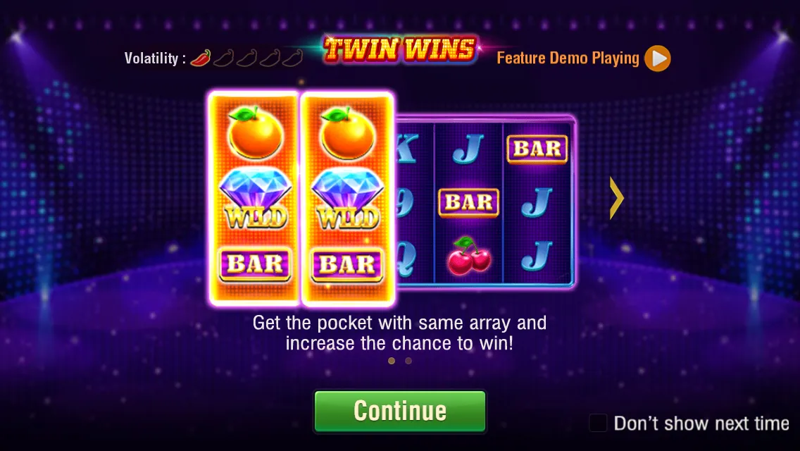 TWIN WINS game interface screenshot 1
