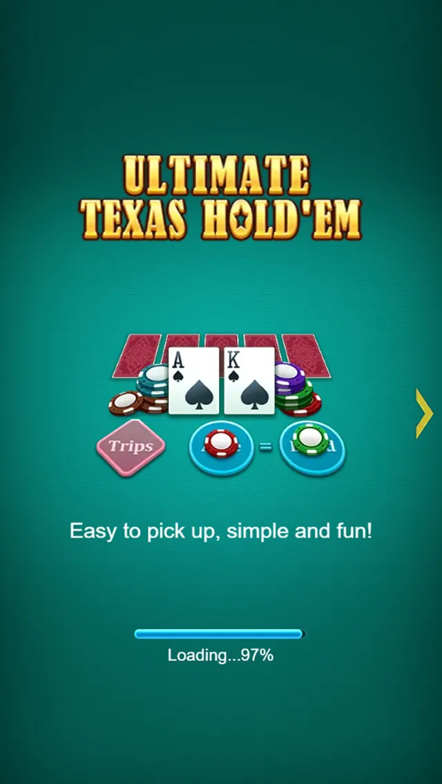 Ultimate Texas Hold'em game interface screenshot 1