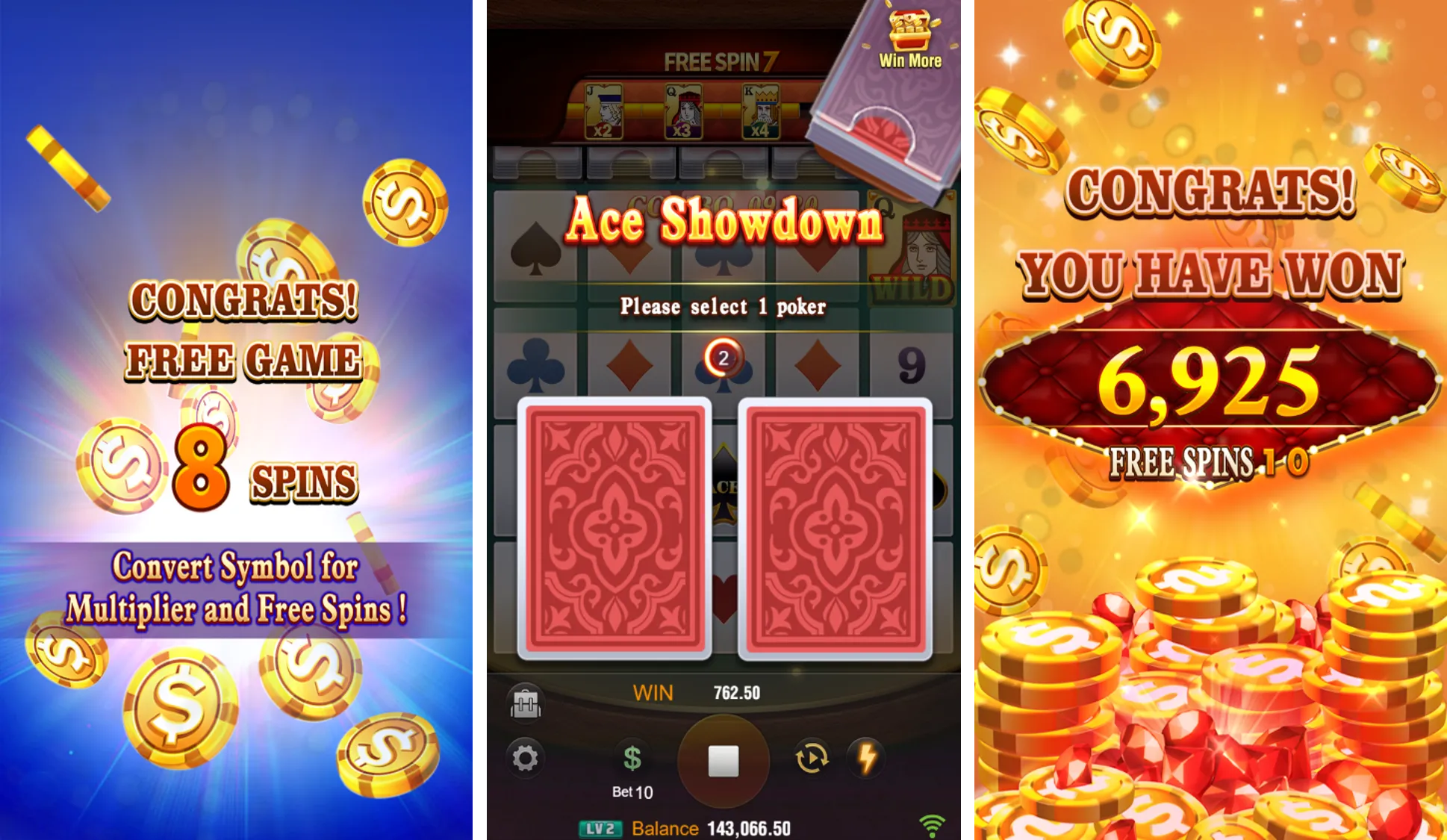 WILD ACE game interface screenshot 3
