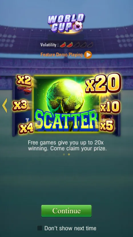 World Cup game interface screenshot 2